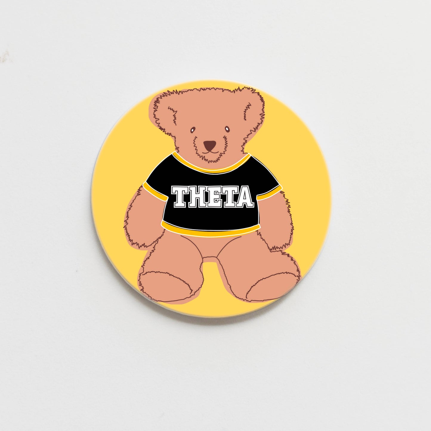 Kappa Alpha Theta Teddy Bear Button- 3.00 inch