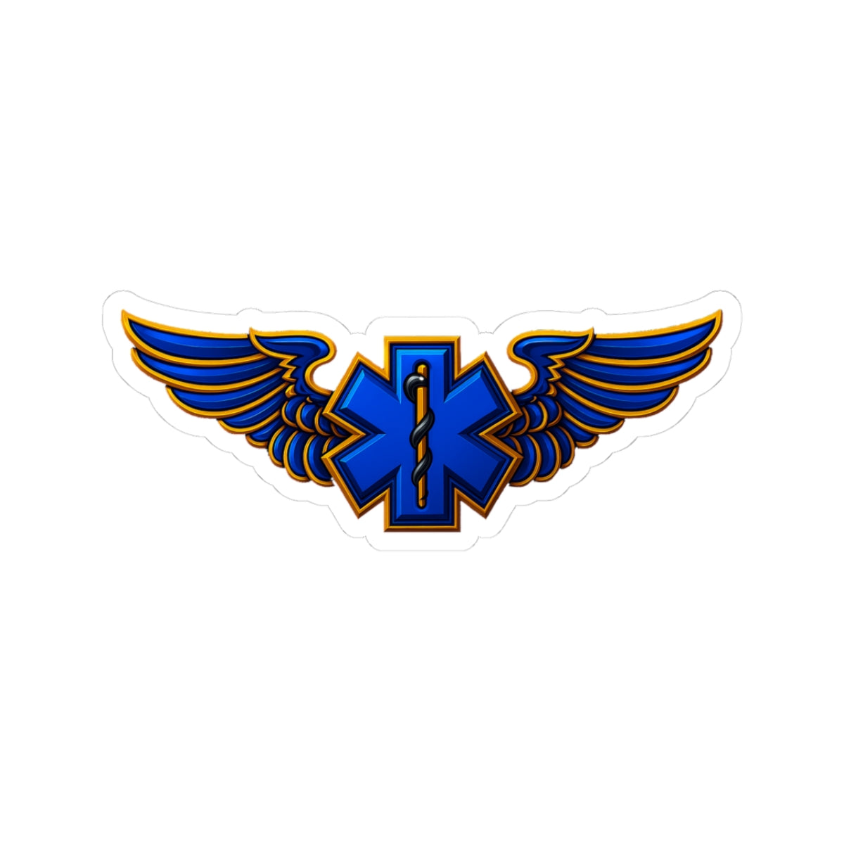 Stylish EMS Flight Wings Sticker - Perfect for Nurses, Medical Staff, Ambulance Lovers, Great Gift for Healthcare Workers, Laptop Decal