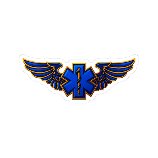 Stylish EMS Flight Wings Sticker - Perfect for Nurses, Medical Staff, Ambulance Lovers, Great Gift for Healthcare Workers, Laptop Decal