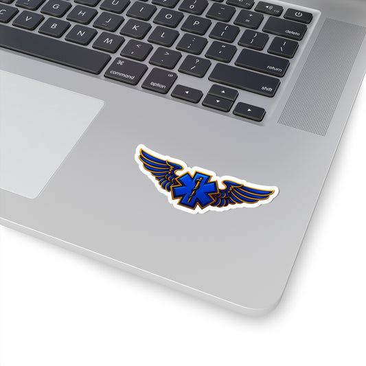 Stylish EMS Flight Wings Sticker - Perfect for Nurses, Medical Staff, Ambulance Lovers, Great Gift for Healthcare Workers, Laptop Decal