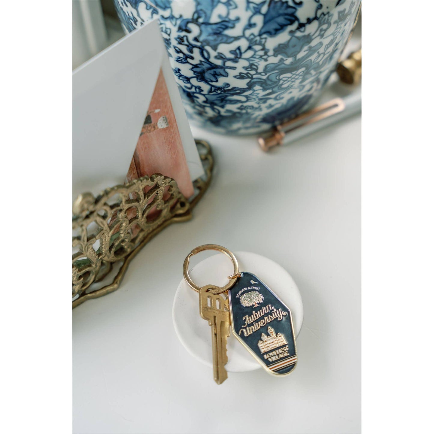 Auburn University Enamel Keychain, Collegiate