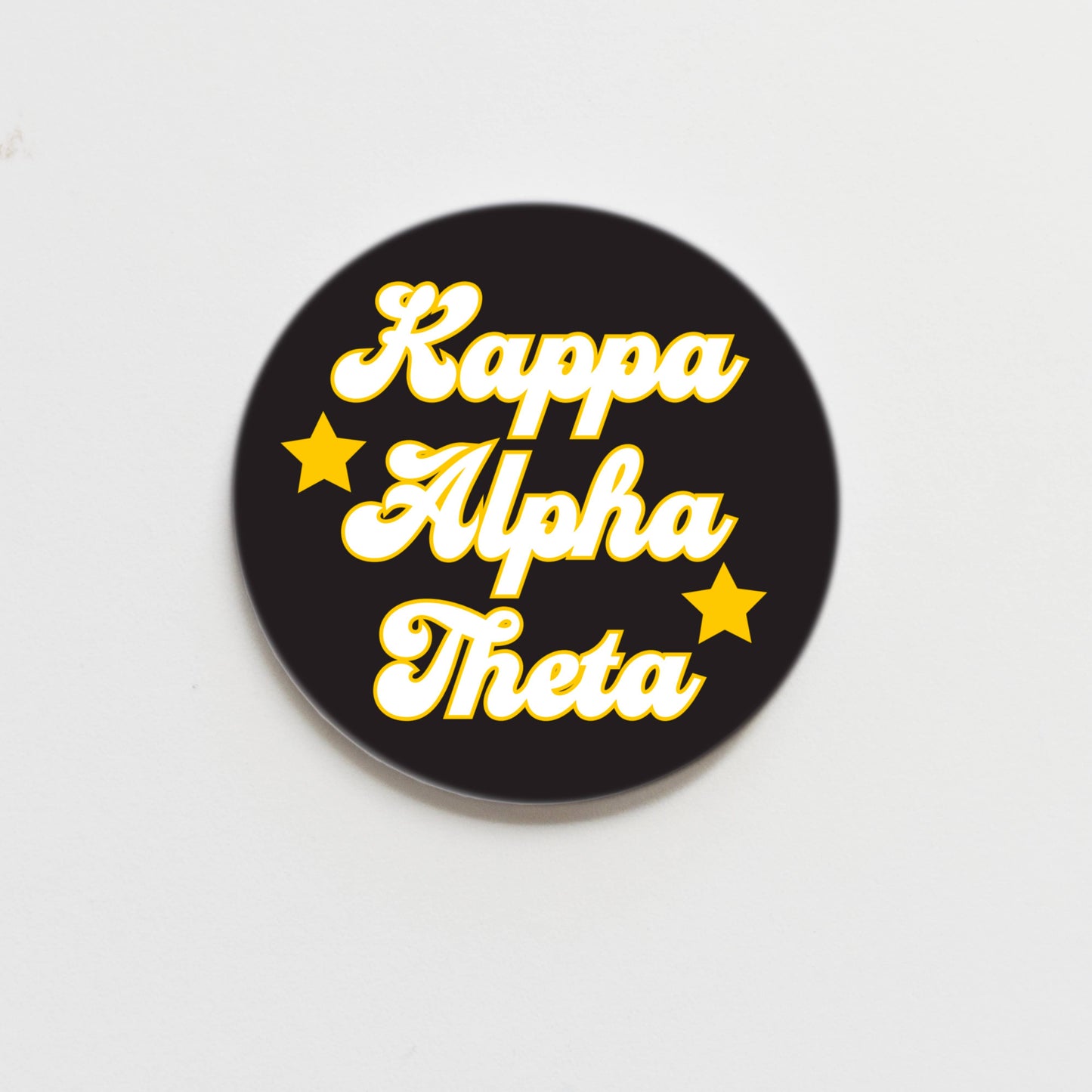 Kappa Alpha Theta Written in the Stars Greek Button - 2.25