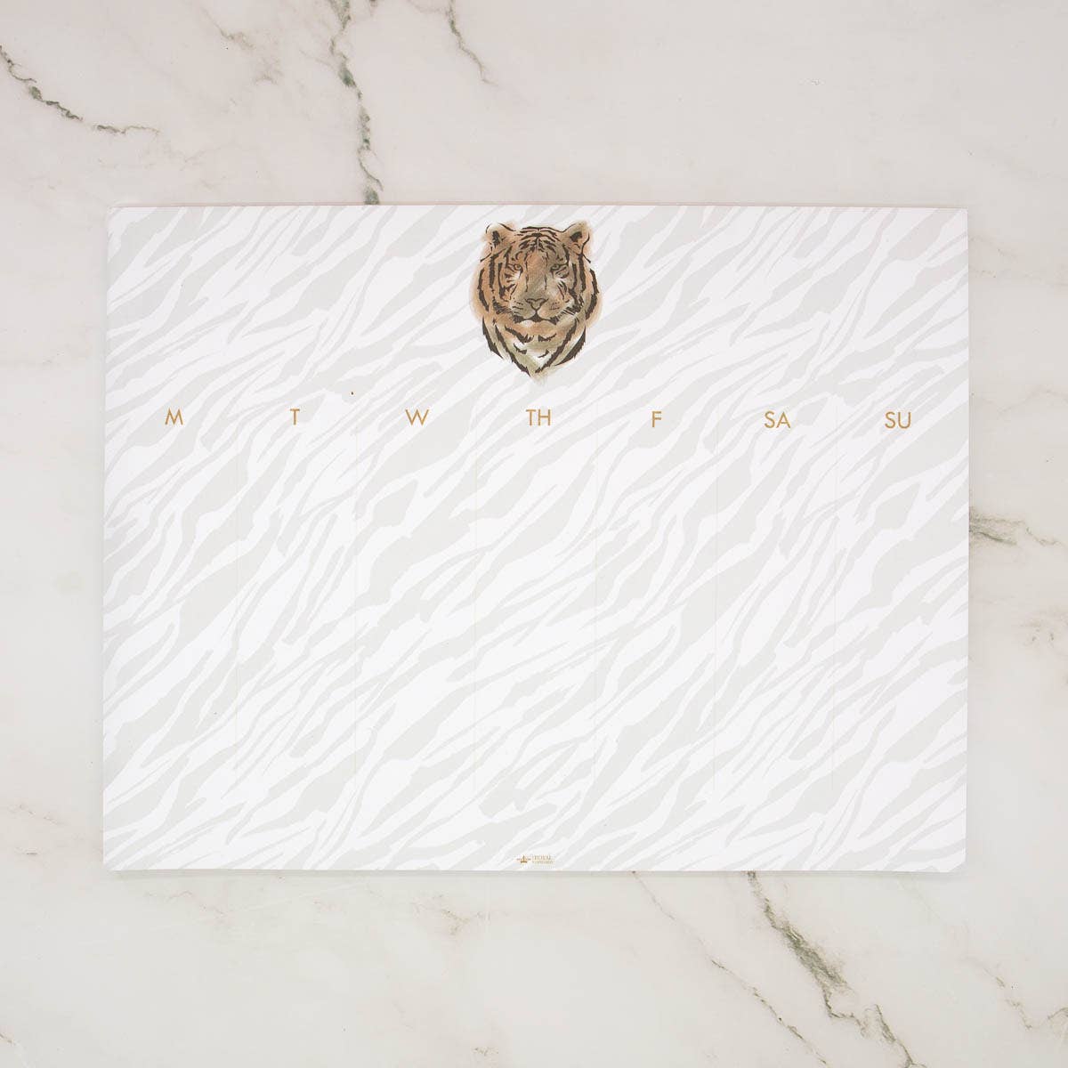 Easy Tiger Weekly Planner | White & Gold | 11 × 8.5 | 52 Pages