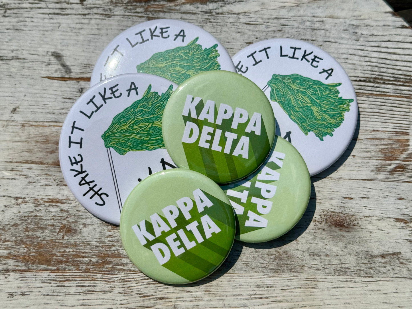 Kappa Delta Greek Shaker Button - 3.00 inch