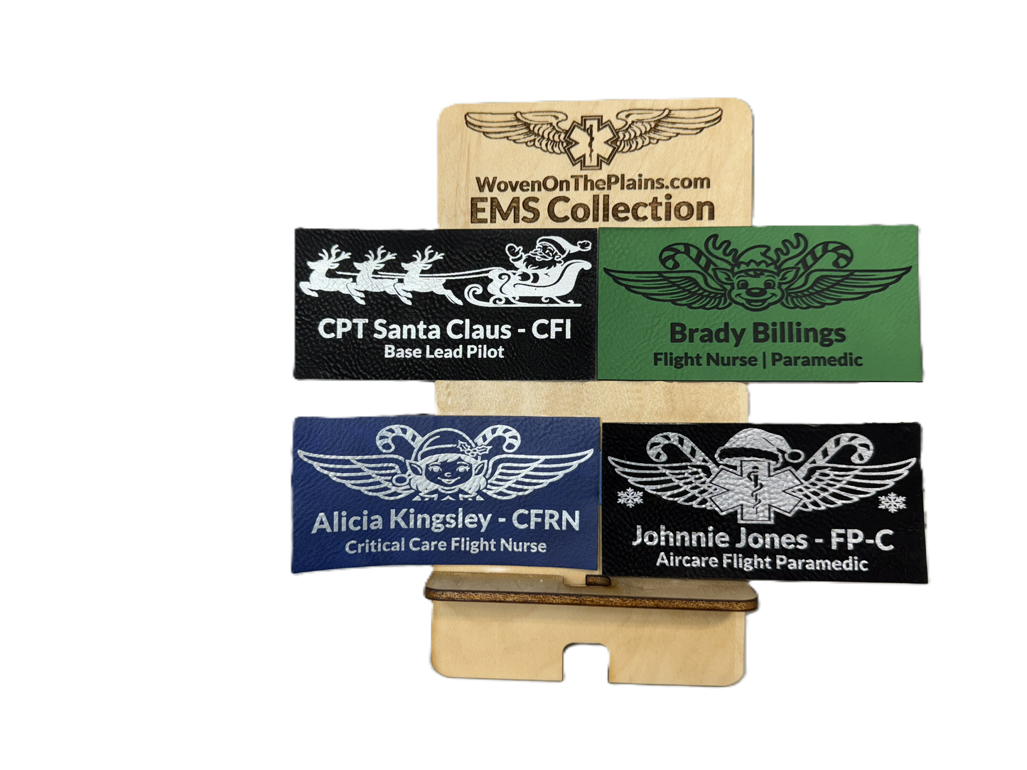 Christmas Themed Flight Badge 2"x4"