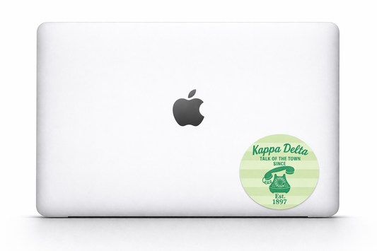 💚Kappa Delta 3" sticker "Talk of the Town"