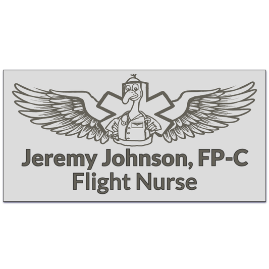 Thanksgiving Themed Flight Badge 2"x4"