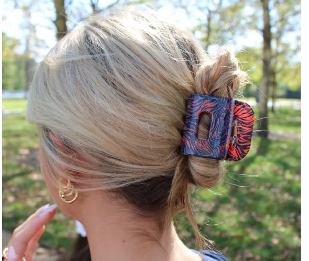 Tiger Print Claw Clip