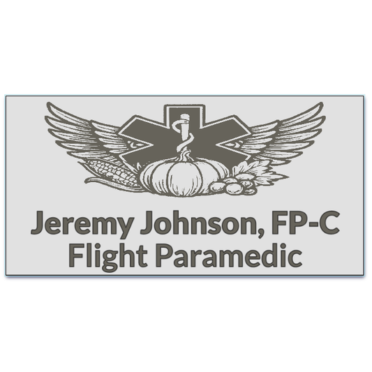 Thanksgiving Themed Flight Badge 2"x4"