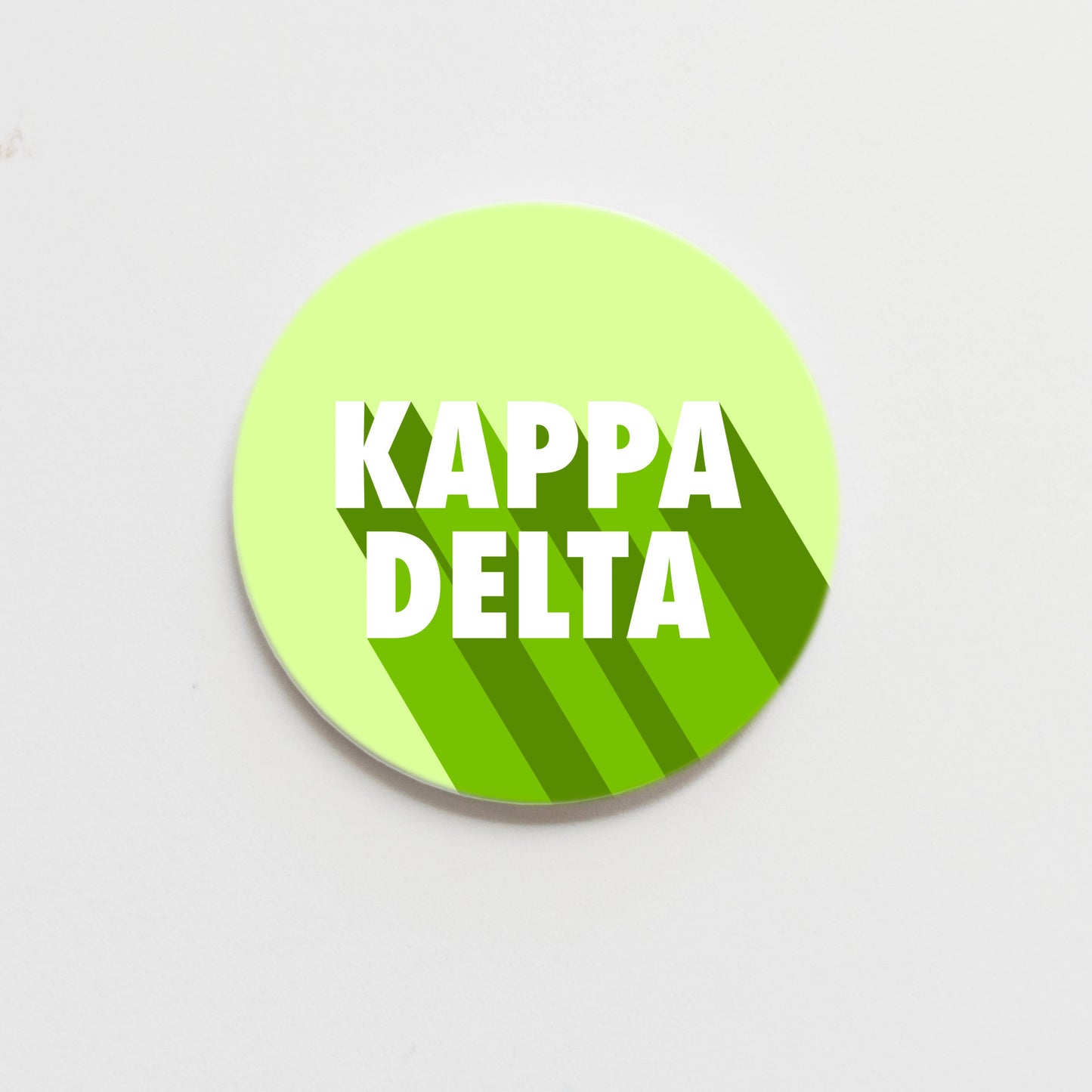 Kappa Delta Bold Greek Button - 2.25 inch