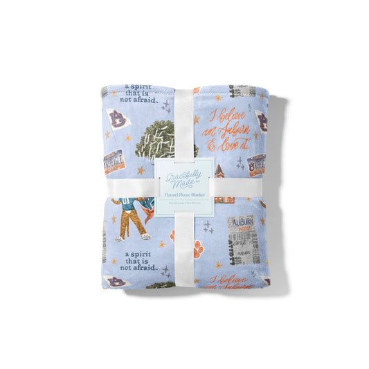 Auburn University Flannel Fleece Blanket