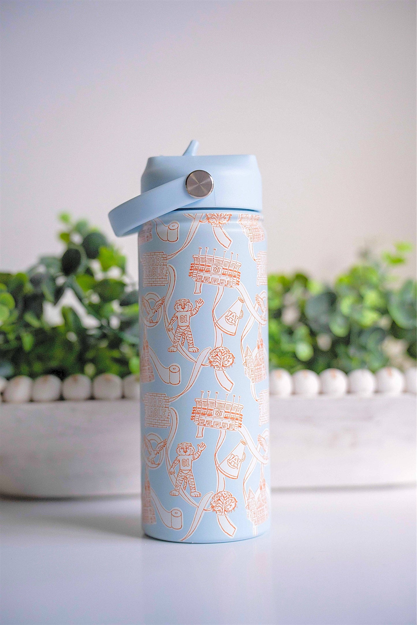 Gracefully Made Art Auburn University 18 oz Insulated Water Bottle