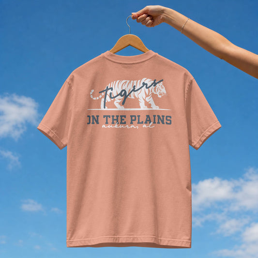 Tigers on the Plains Comfort Colors Tee | Terracotta + Denim