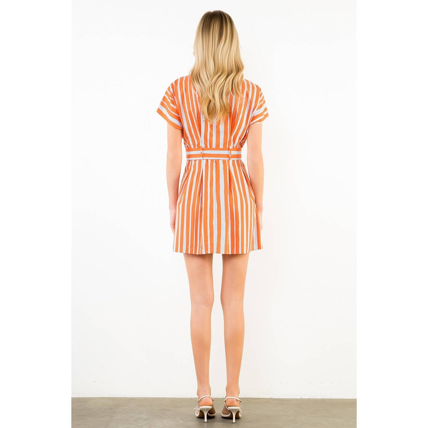 Short Sleeve Stripe Dress