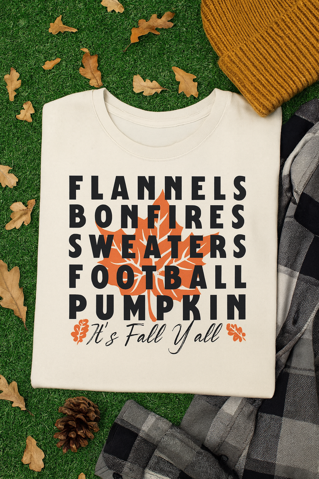 Fall Themed Long Sleeve T-Shirt, Cozy Autumn Shirt, Flannels Bonfires Sweatshirts, Halloween Apparel, Unisex Seasonal Wear