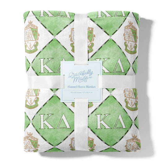 Kappa Delta Flannel Fleece Blanket, Sorority