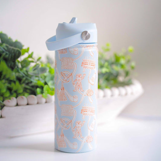 Gracefully Made Art Auburn University 18 oz Insulated Water Bottle