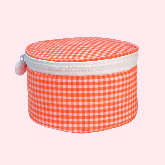 6" Atomic Orange ~WIPEABLE~ Button Bag