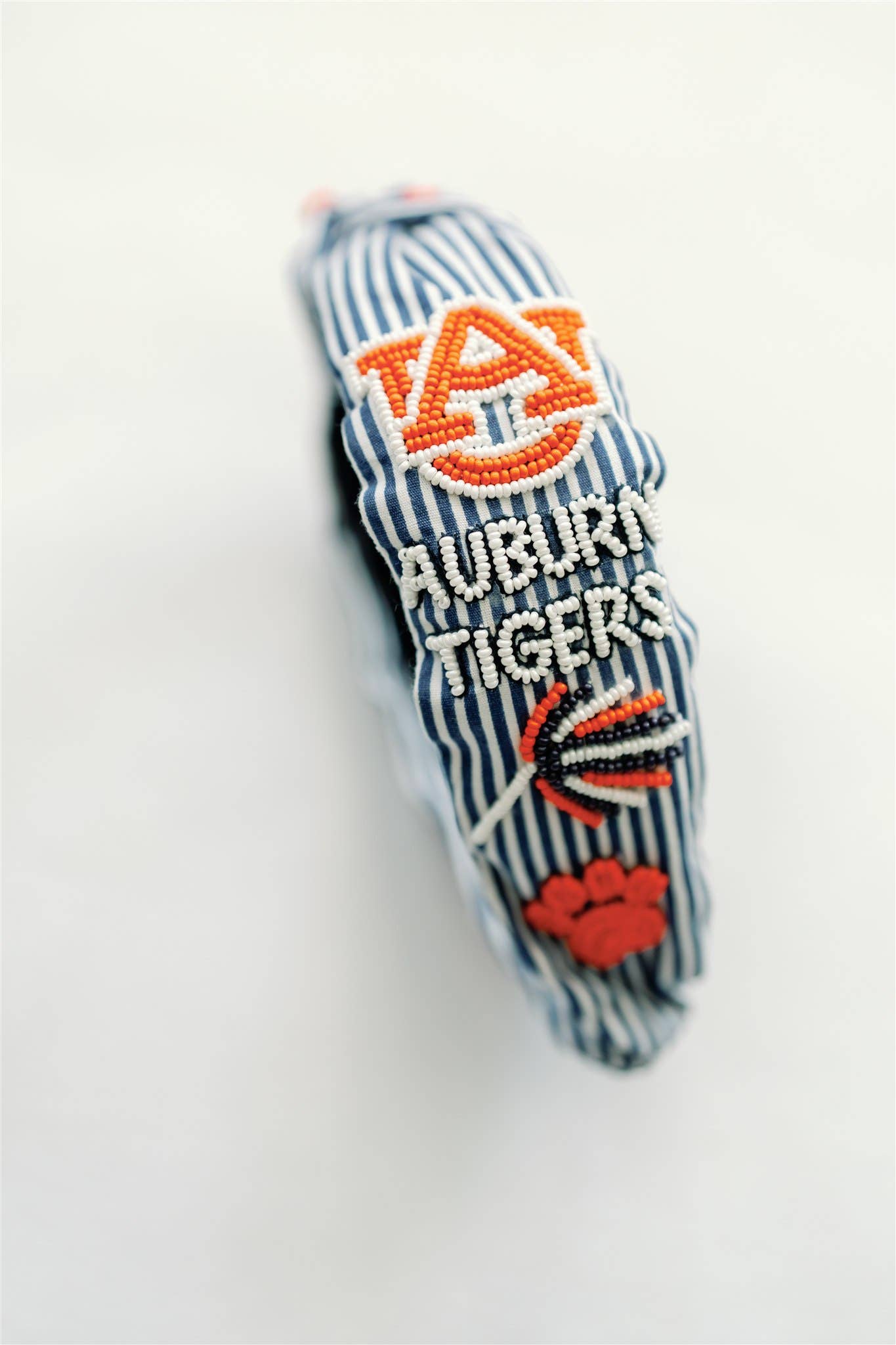 Gracefully Made Art Auburn University Striped Headband