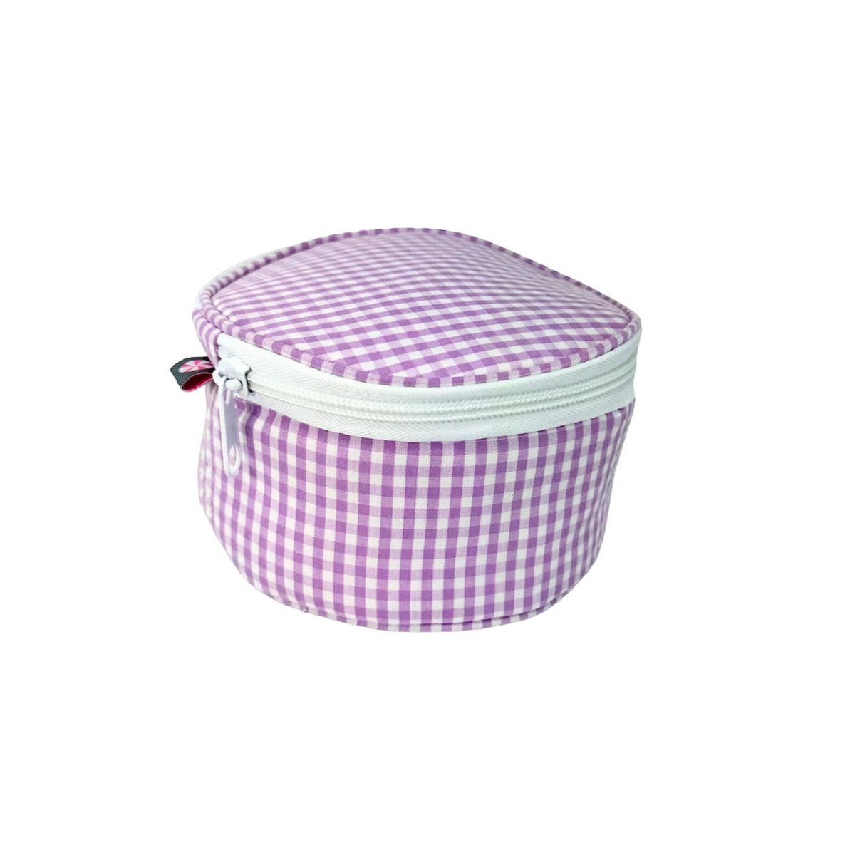 6" Lilac Gingham Button Bag | Mint