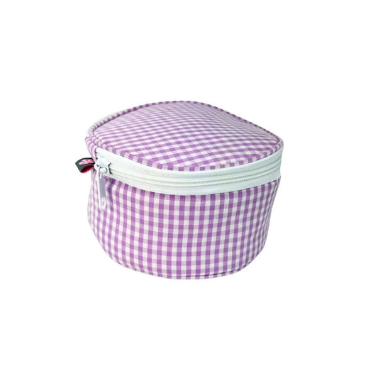 6" Lilac Gingham Button Bag | Mint