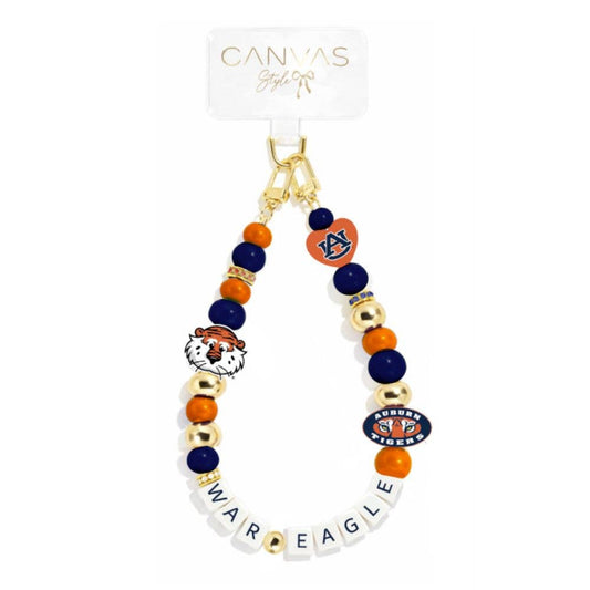 Auburn Tigers Beaded Wristlet