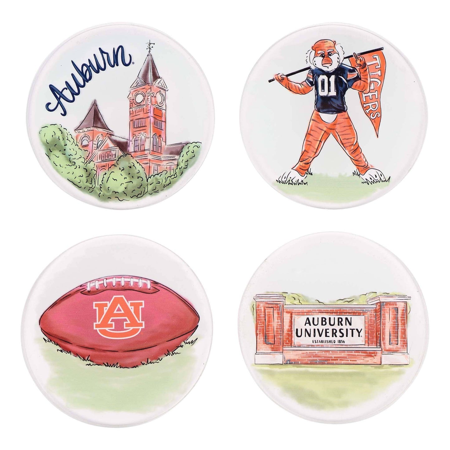 Auburn  Coaster Set/4