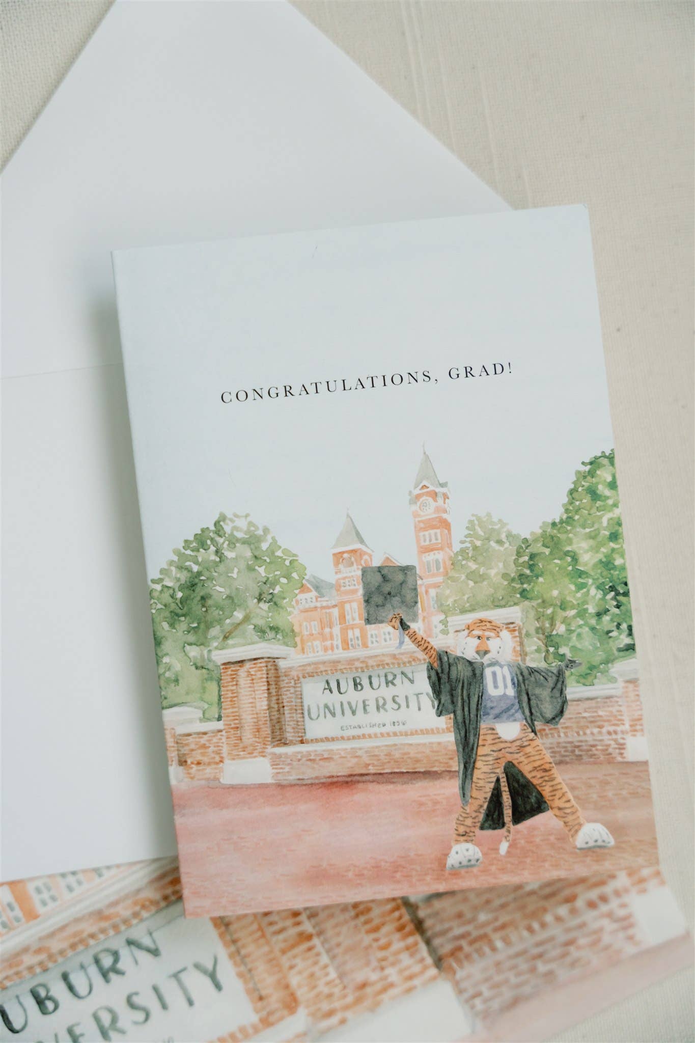 Gracefully Made Art Auburn University “Congratulations, Grad!” Greeting Card
