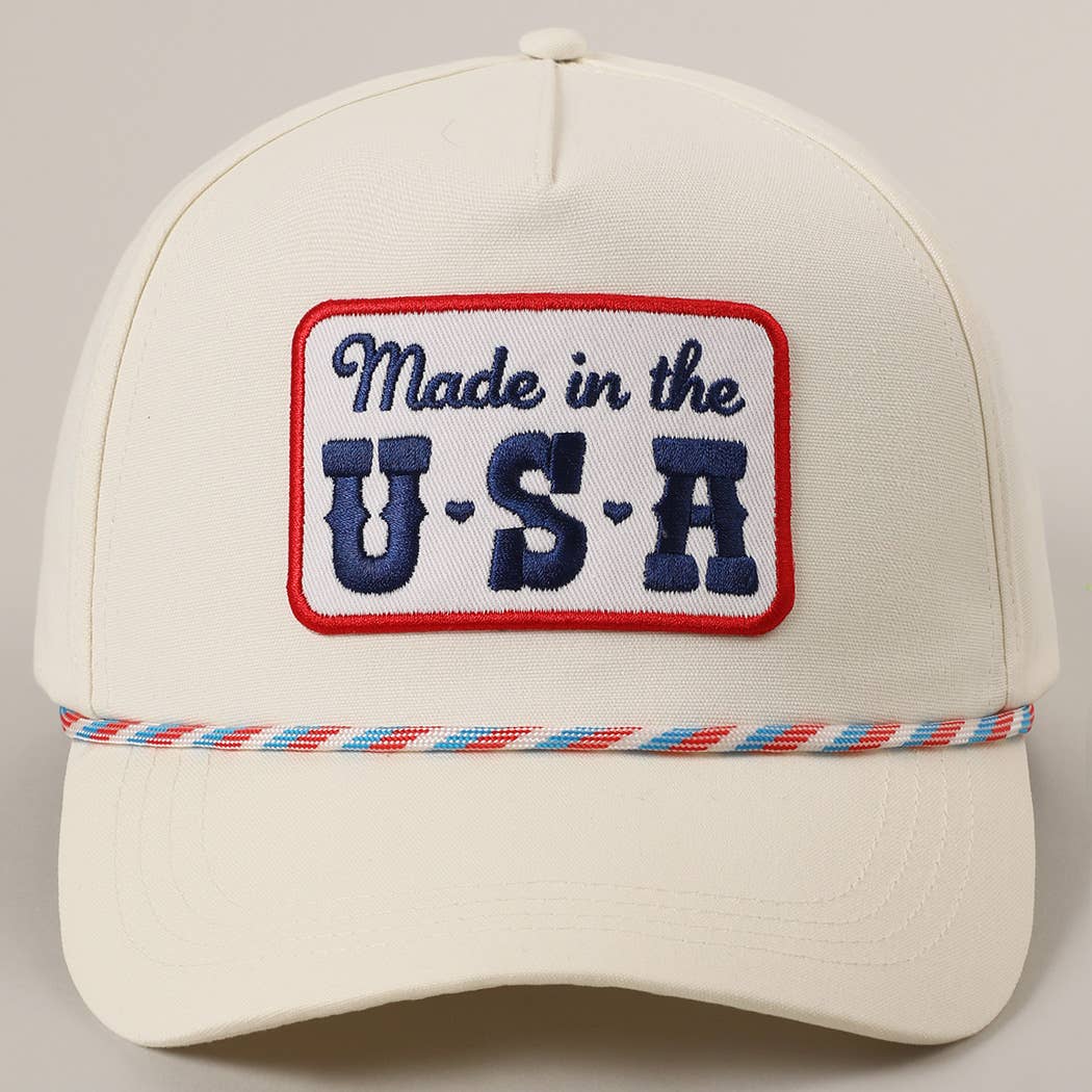 Made in the USA Embroidered Patch Trucker Hat
