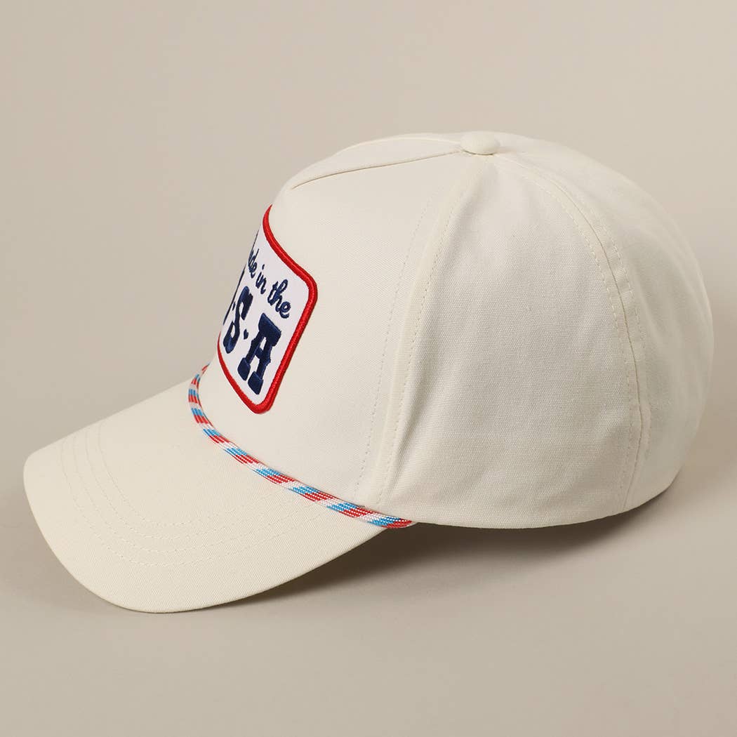 Made in the USA Embroidered Patch Trucker Hat