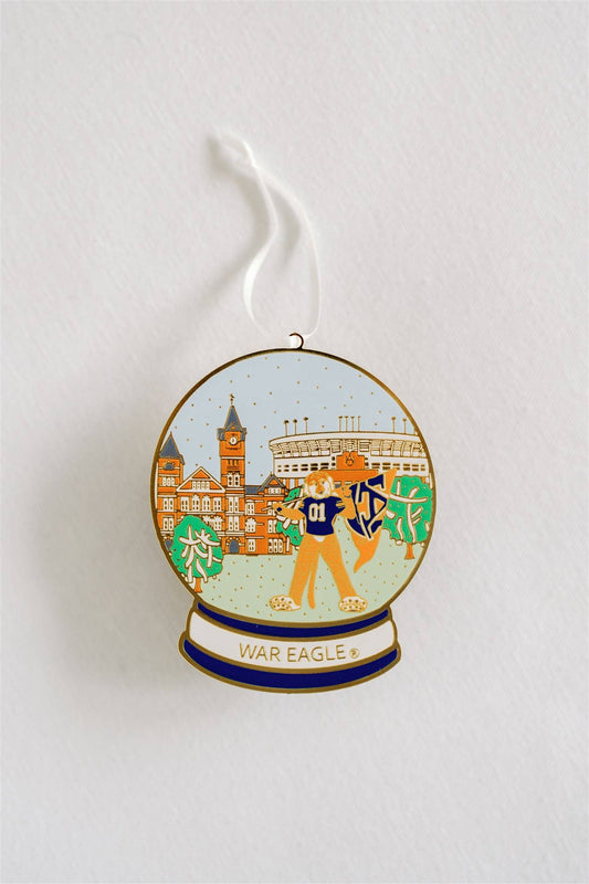 AuburnSnow Globe Ornament