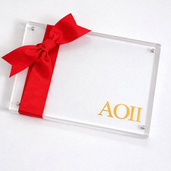 Alpha Omicron Pi 4x6 Acrylic Photo Frame