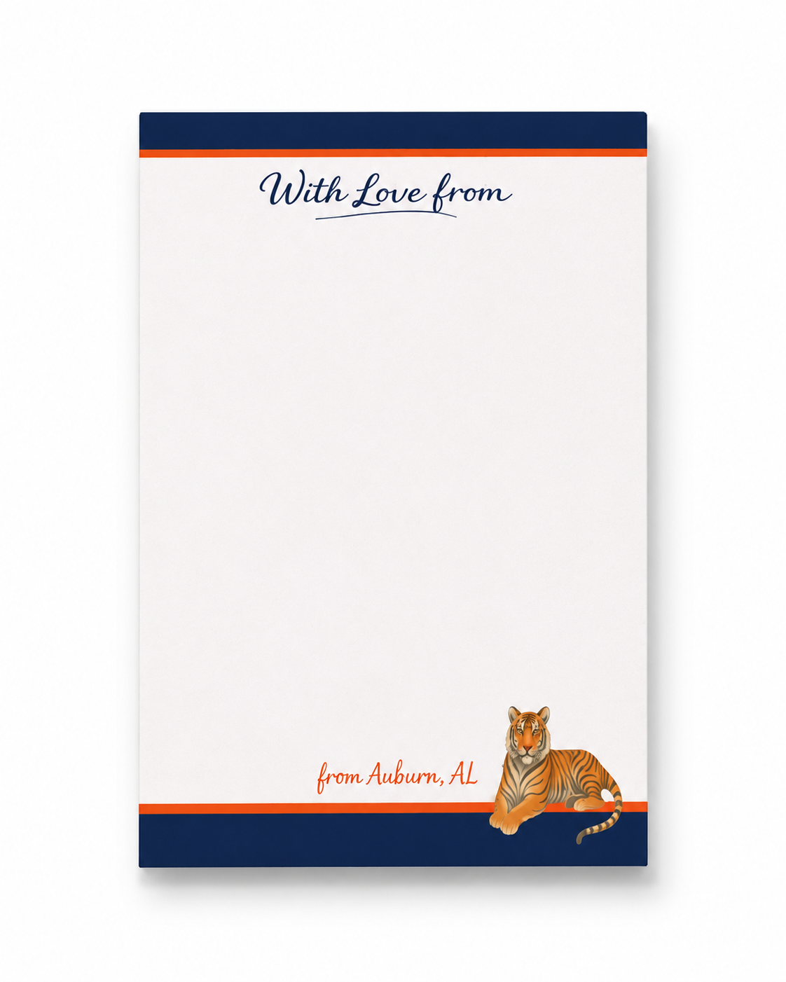 With Love From Auburn 5x7 Notepad