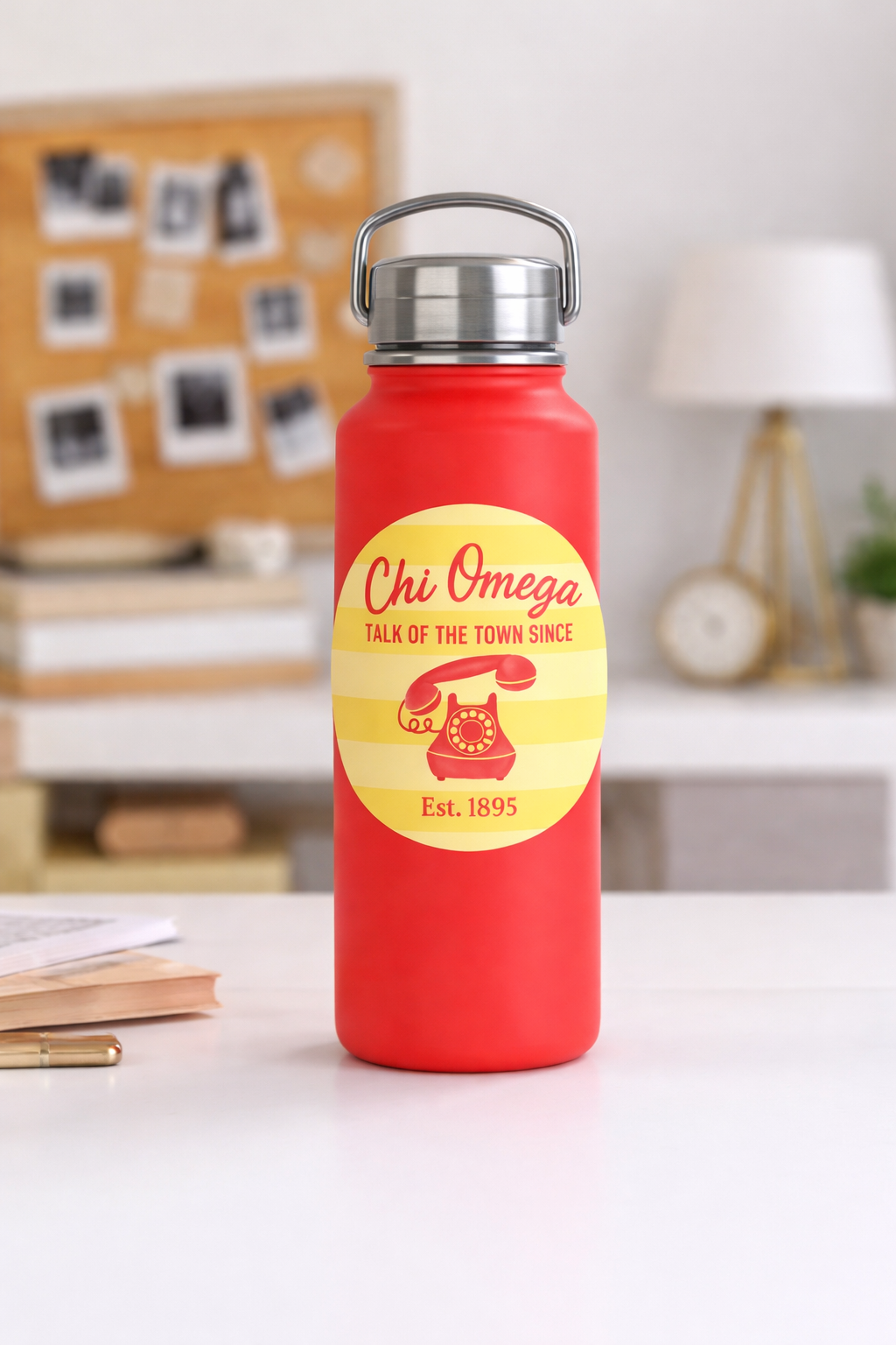 Chi Omega Talk of the Town Sticker – Officially Licensed Chi O Decal (3” Round)
