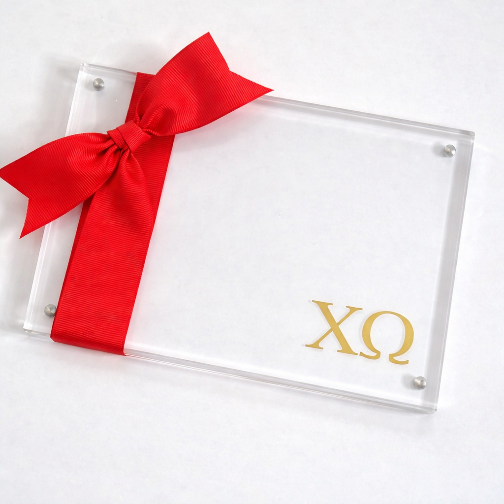 Chi Omega 4x6 Acrylic Photo Frame