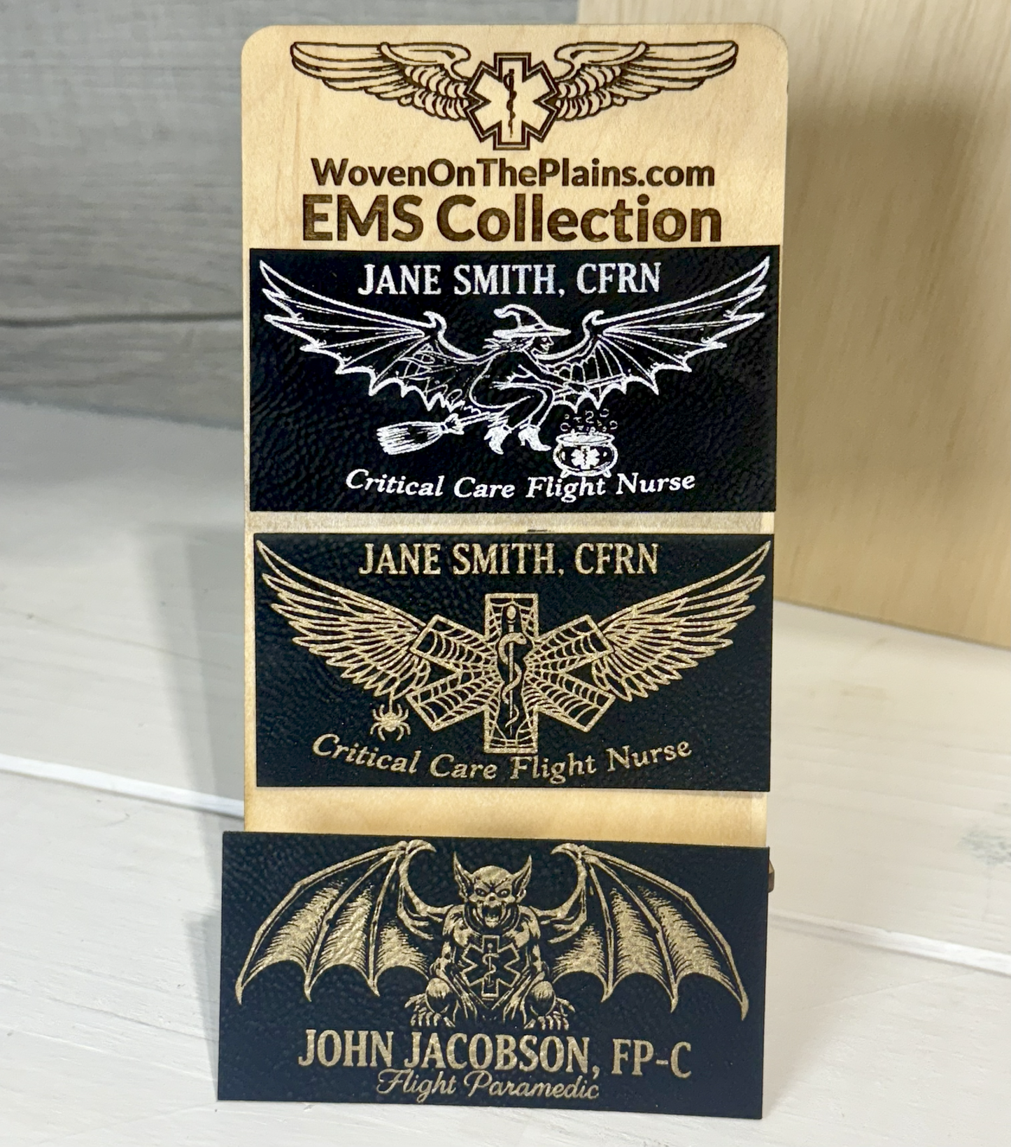 Halloween Themed - Custom EMS Flight Badge Patch for Flight Suit