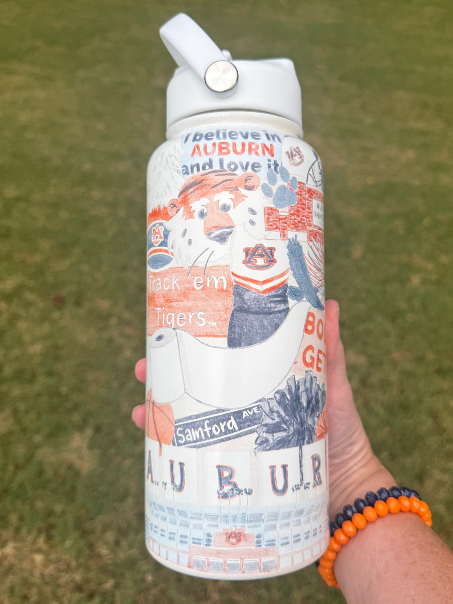 Auburn University 32 oz Insulated Water Bottle