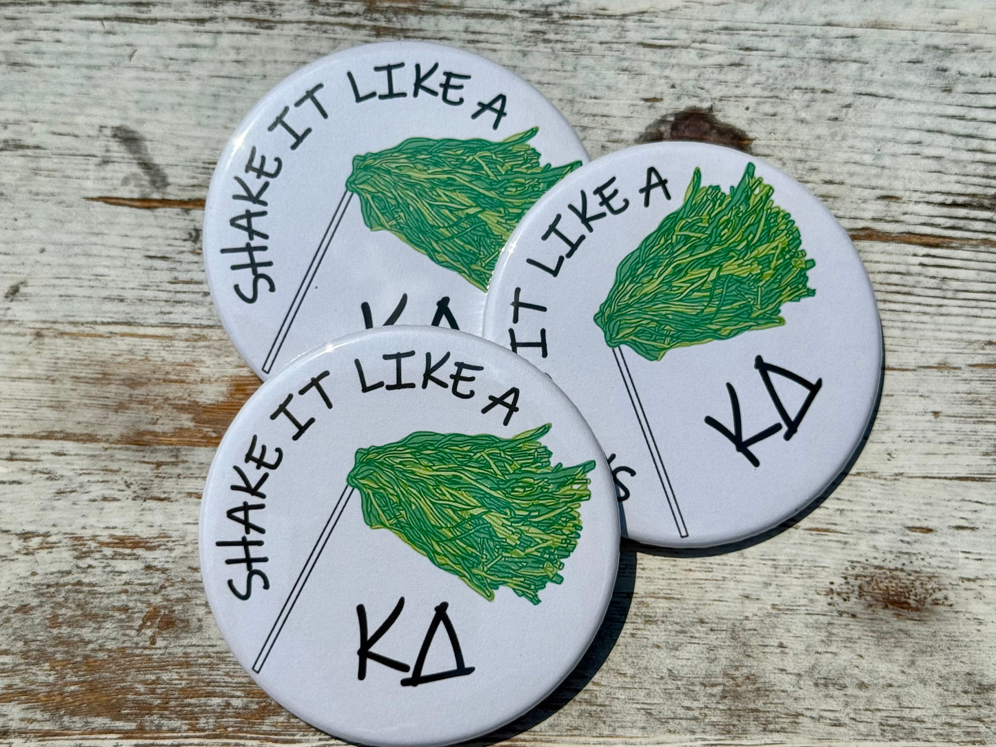 Kappa Delta Greek Shaker Button - 3.00 inch