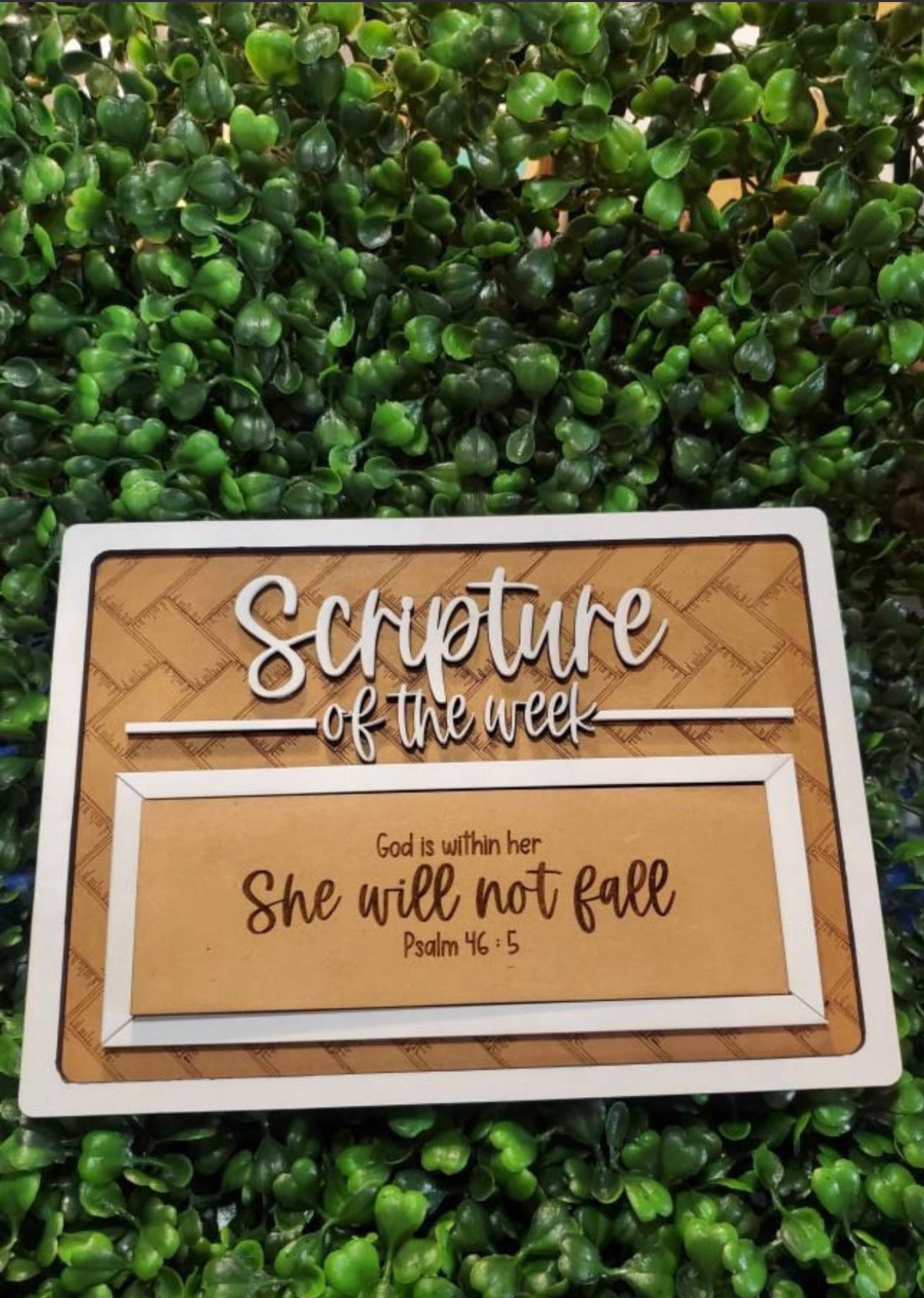 Scripture of the Week – Interchangeable Wooden Scripture Display