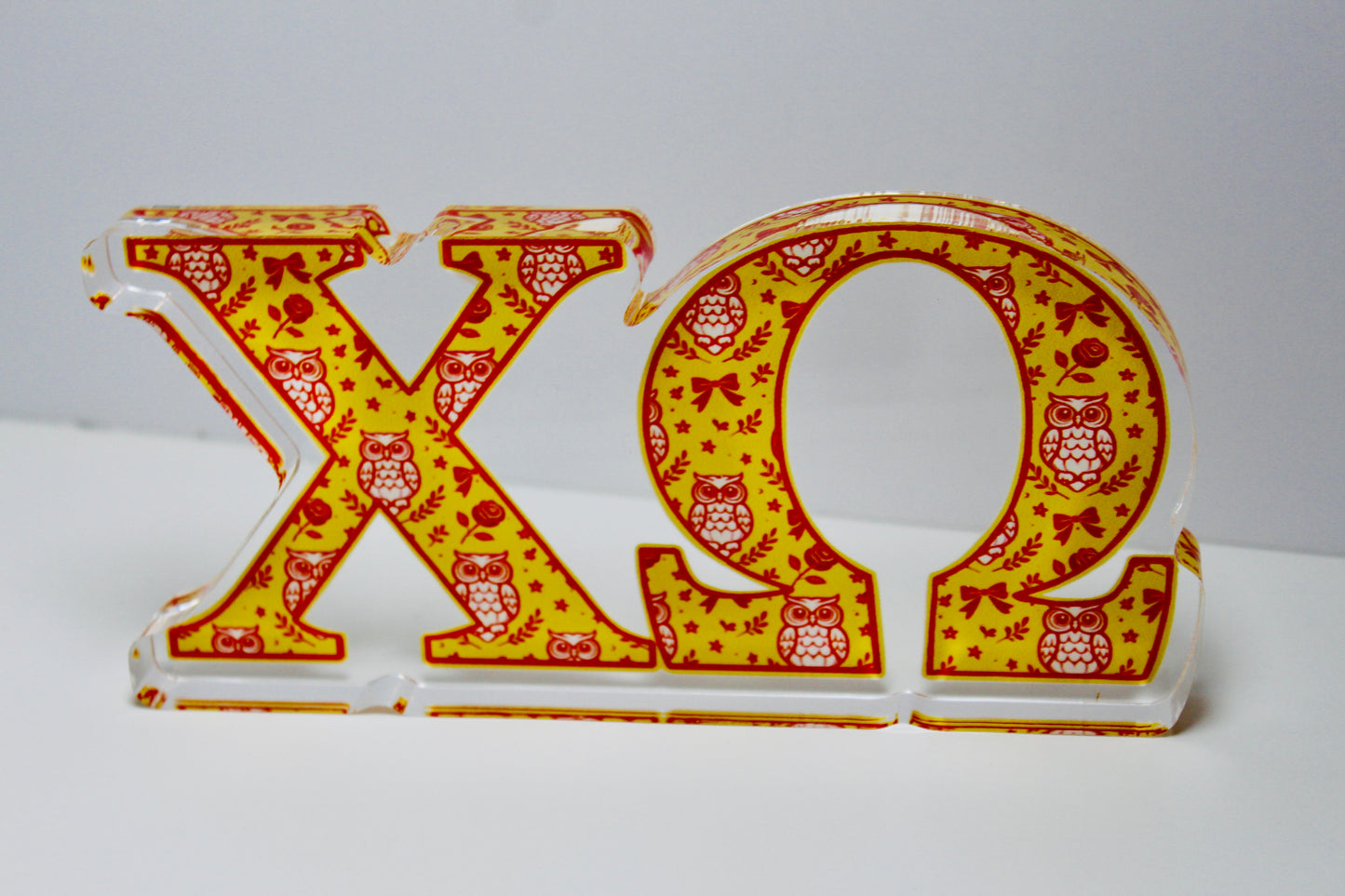✨ Chi Omega Acrylic Shelfie