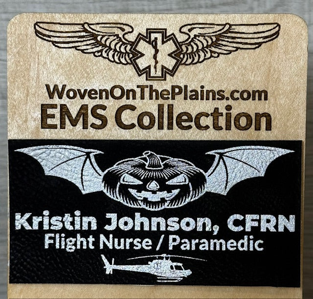 Halloween Themed - Custom EMS Flight Badge Patch for Flight Suit
