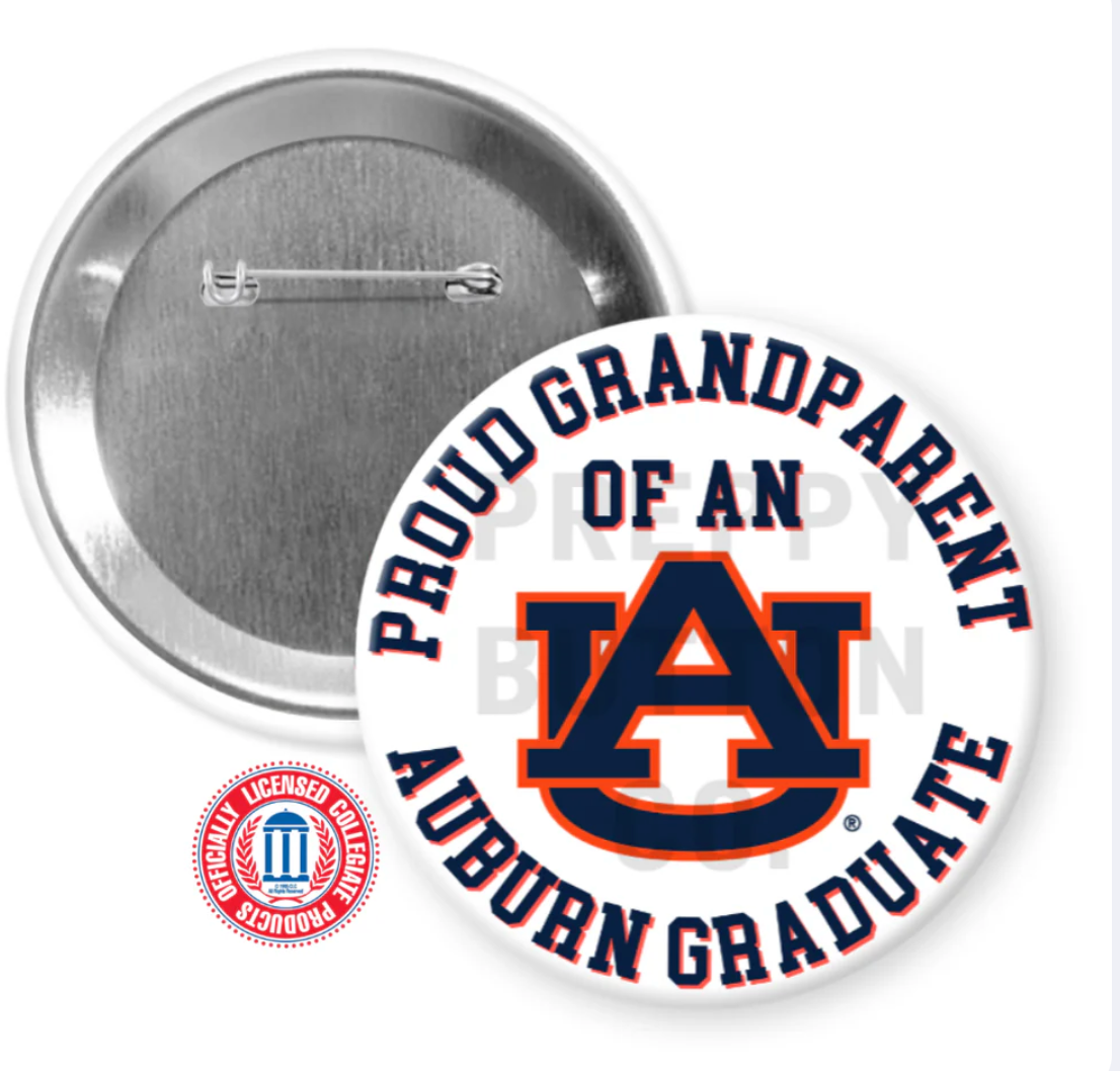 Auburn Graduation Buttons – Officially Licensed