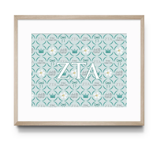 Zeta Tau Alpha Art Print by Gracefully Made Art