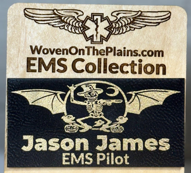 Halloween Themed - Custom EMS Flight Badge Patch for Flight Suit