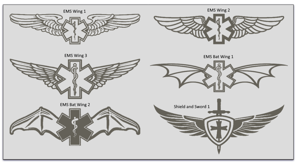 Custom Flight Badge for Pilots & Air Medical Crew | 2x4 Leather Patch
