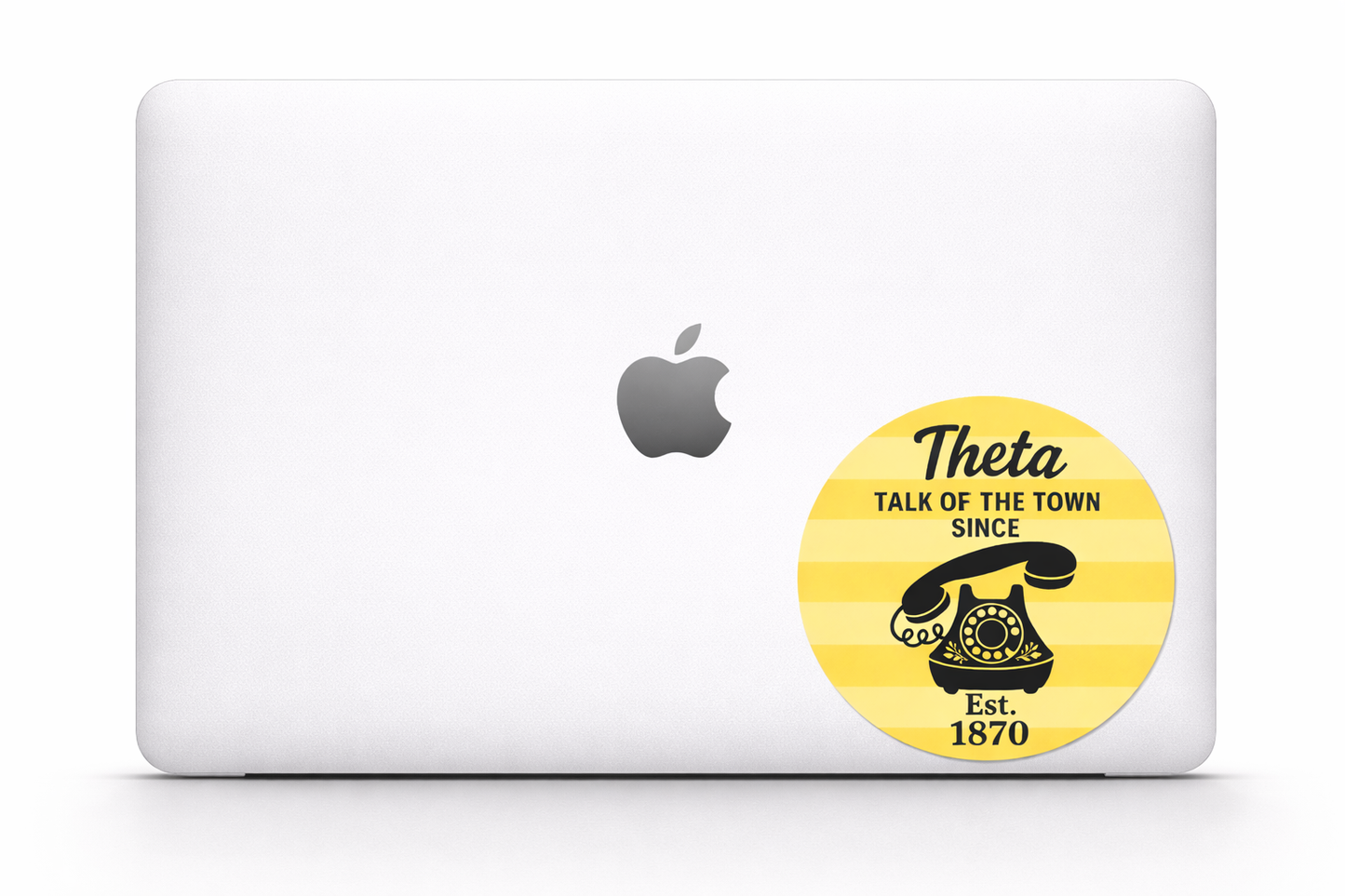Kappa Alpha Theta Talk of the Town Sticker – Officially Licensed Theta Decal (3” Round)