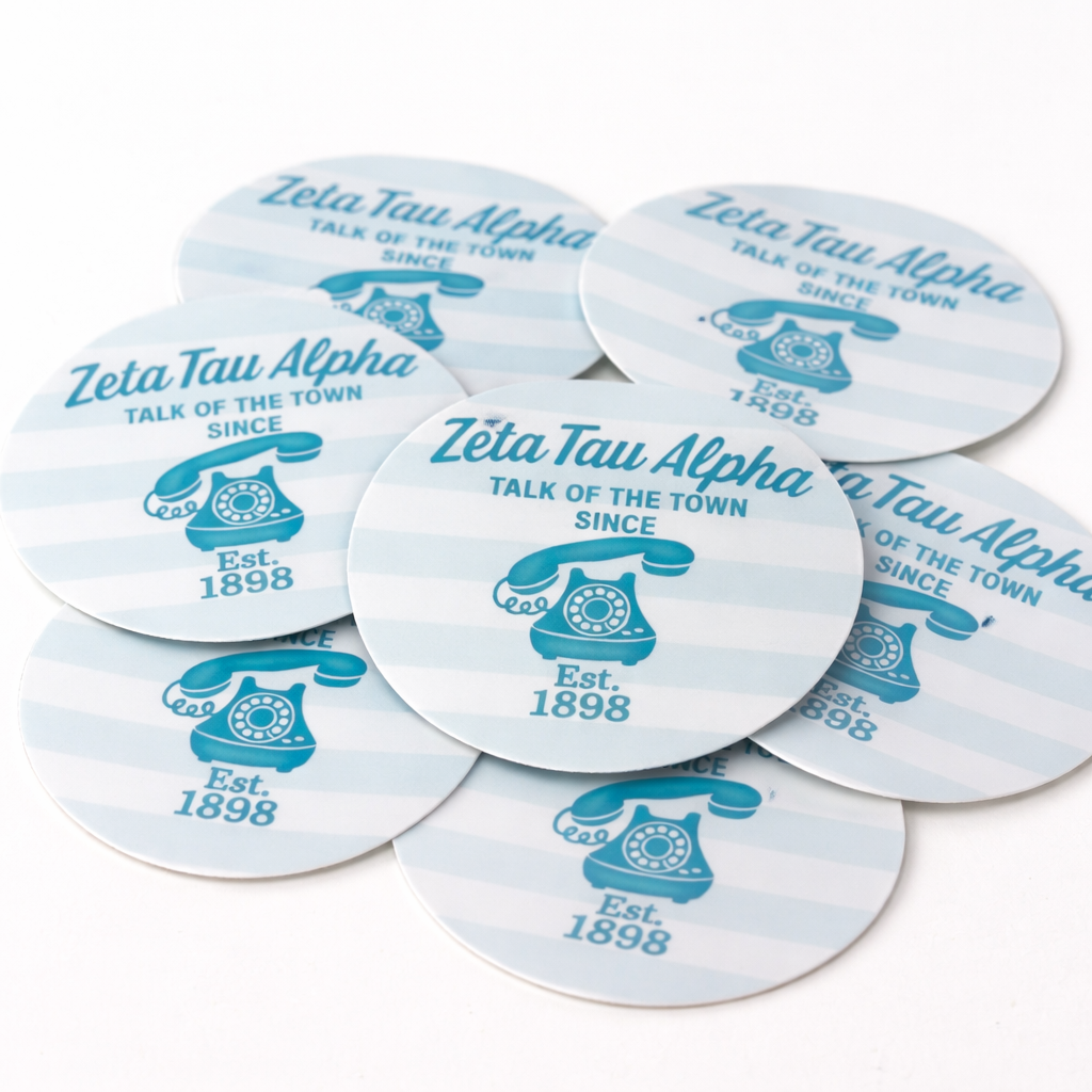 Zeta Tau Alpha 3” Sticker – Retro Sorority Decal | ZTA Gift |