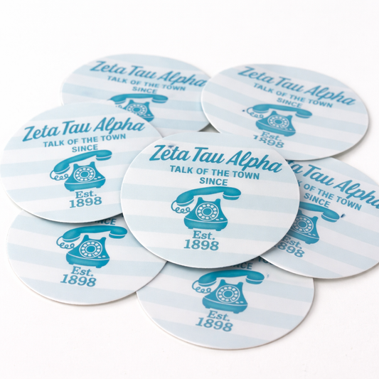 Zeta Tau Alpha 3” Sticker – Retro Sorority Decal | ZTA Gift |