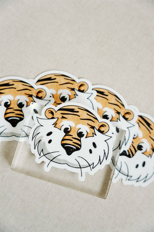 Gracefully Made Art Aubie the Tiger Sticker