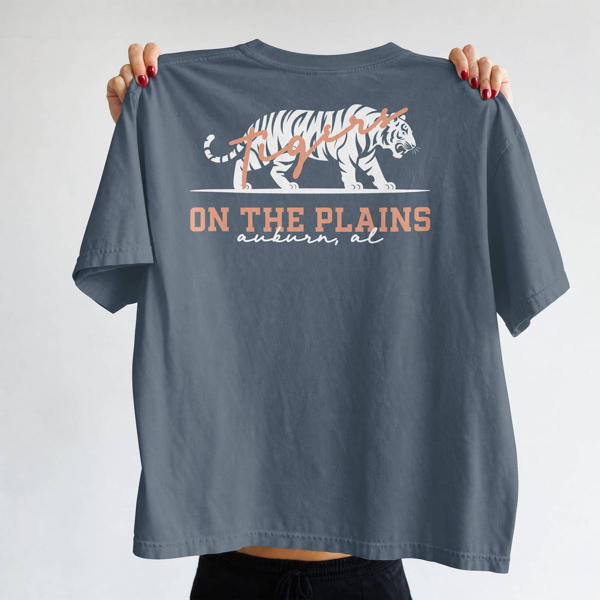 Tigers on the Plains Comfort Colors Tee | Terracotta + Denim